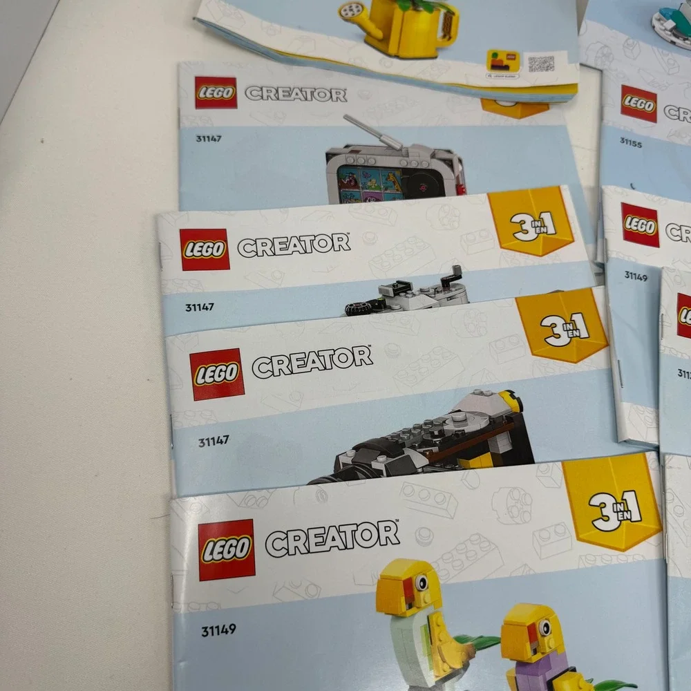 LEGO Creator 3-in-1 Instruction Manuals Lot 31140 31147 31149 31133 31155 31157
